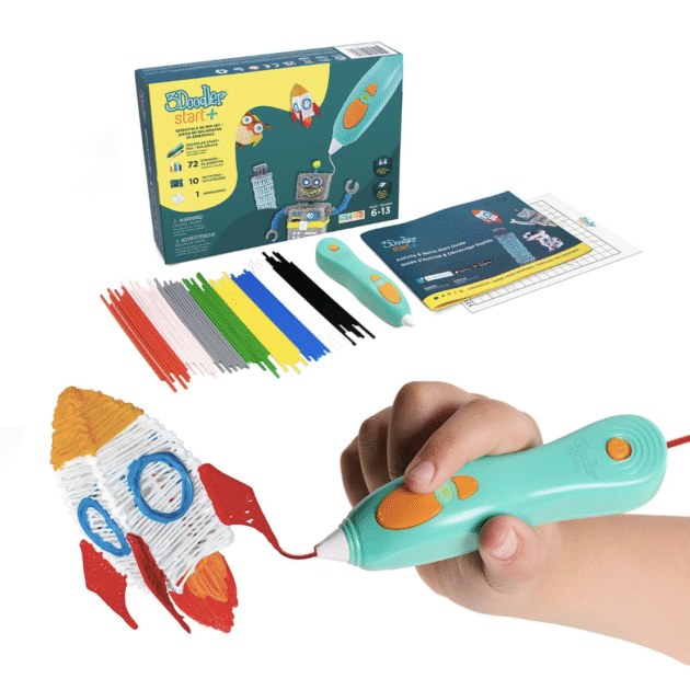 3Doodler Start+ Essentials 3D Pen Set for Kids, Easy to Use, Learn from Home Art Activity Set, Educational STEM Toy for Boys & Girls Ages 6+
