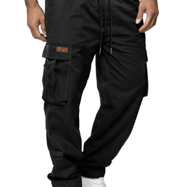 HOTake Men's Casual Cargo Sweatpants Waist Drawstring Joggers Hiking Tactical Pants for Men with Pockets
