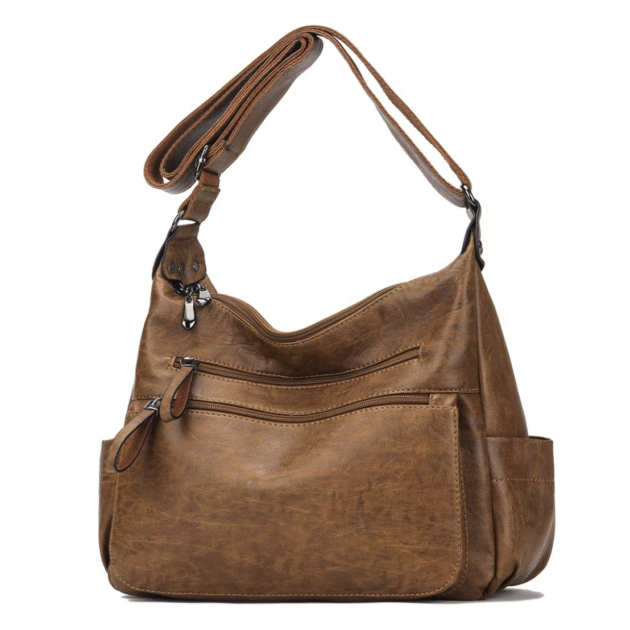 Artwell Fashion Crossbody Bag For Women Shoulder Bag Soft PU Leather Handbags Purses Multi Pocket Hobo Tote Bag